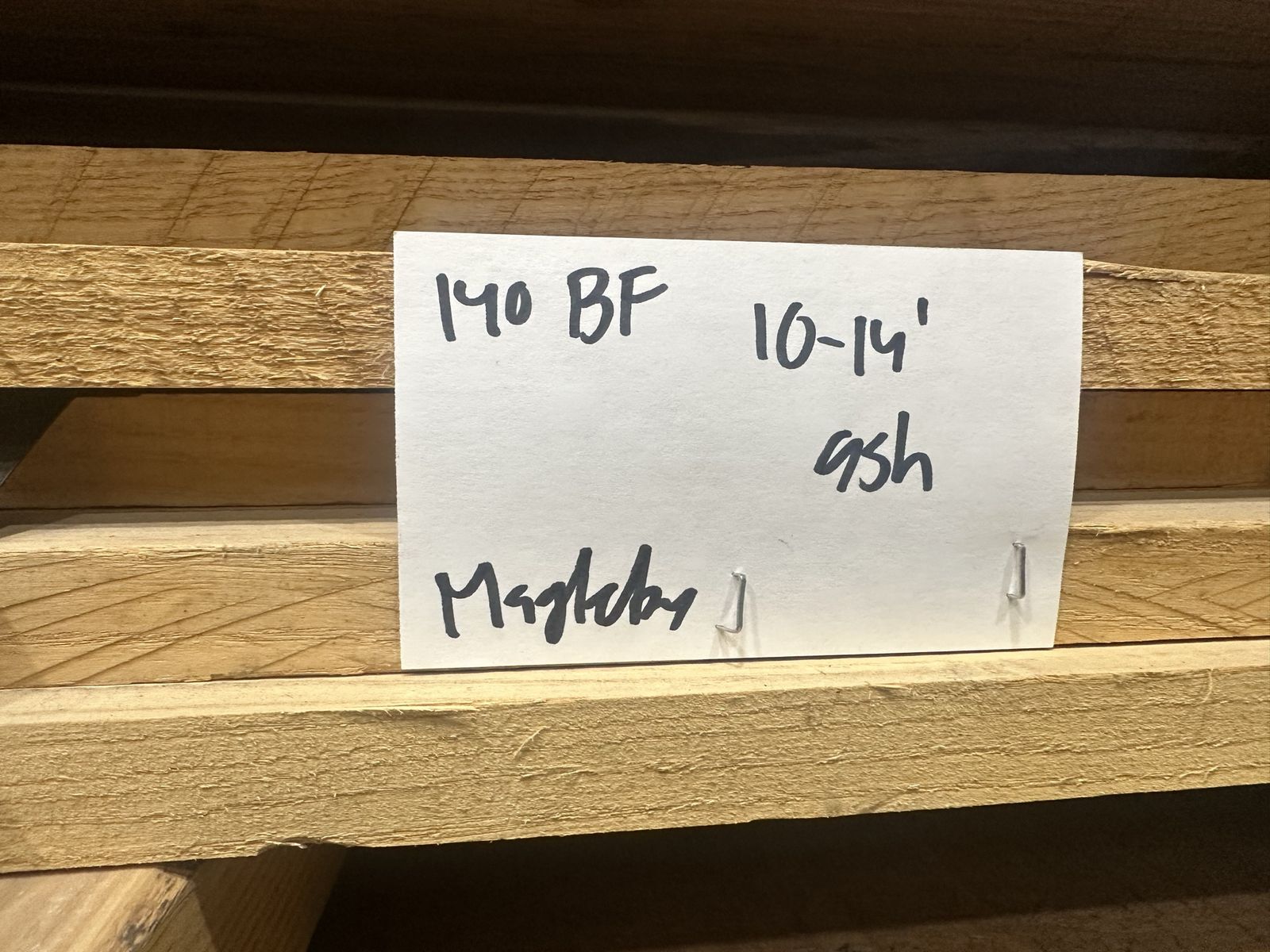 Ash Raw Lumber - 140 Board Feet, 10-14 Feet Lengths
