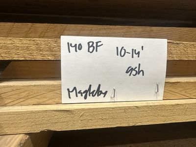 Ash Raw Lumber - 140 Board Feet, 10-14 Feet Lengths