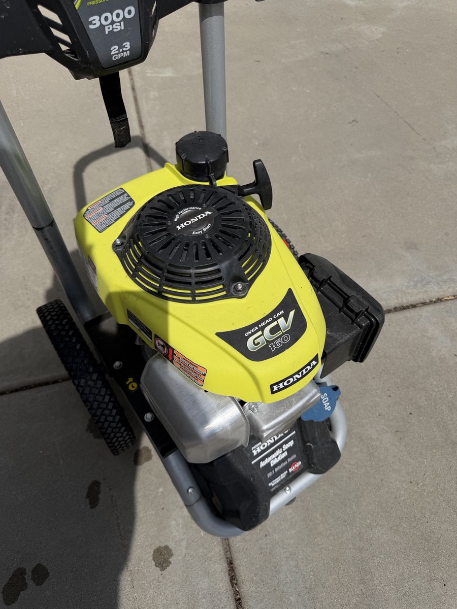 Ryobi 3000 PSI Honda GCV 160 Gas Pressure Washer - 2.3 GPM Parts or Repair