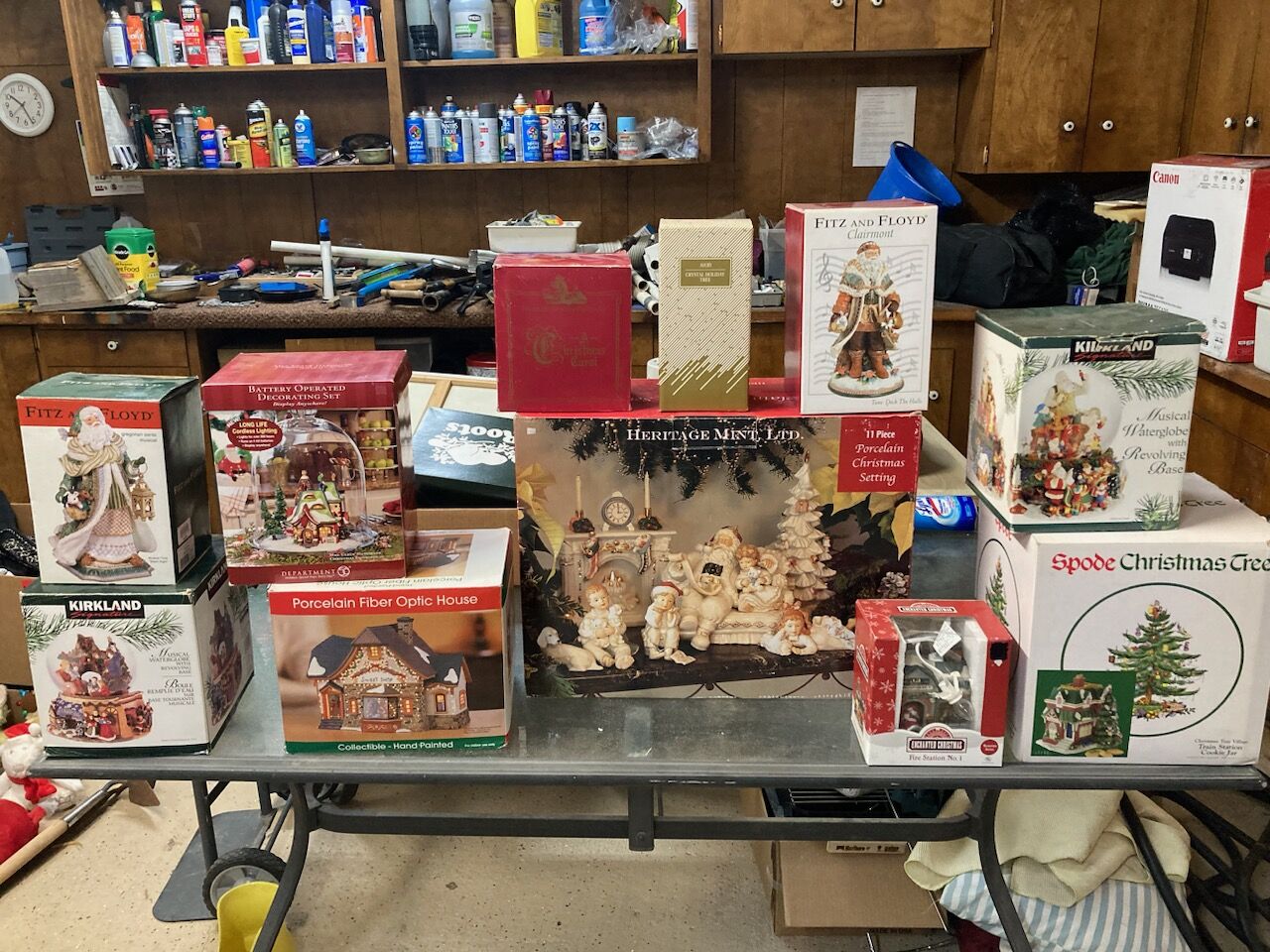 Classic Christmas settings, village, decorations