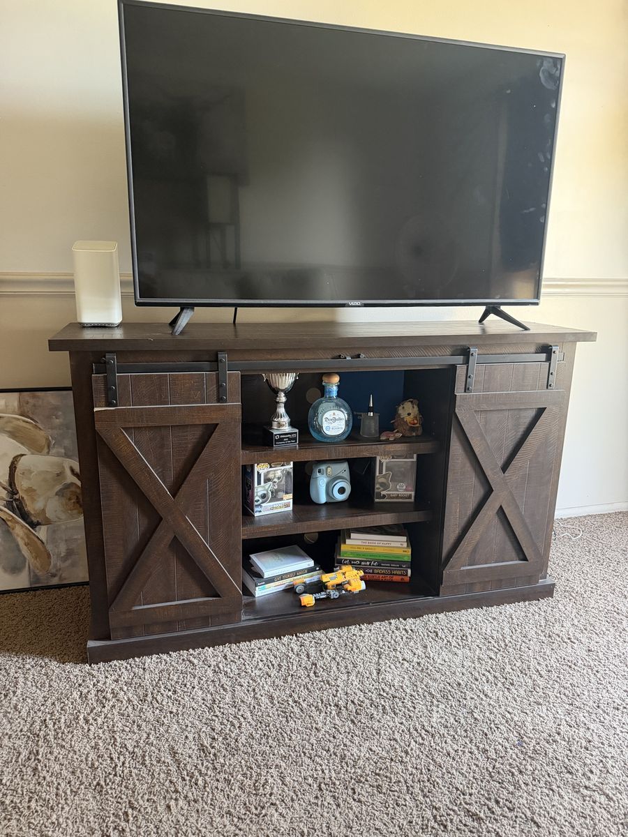 Farmhouse Rustic Brown Tv Stand