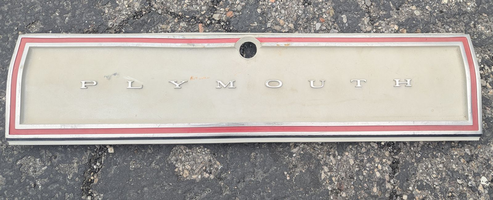 Vintage 1980 Plymouth Volare Rear Deck Opening Lower Panel