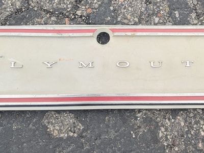 Vintage 1980 Plymouth Volare Rear Deck Opening Lower Panel