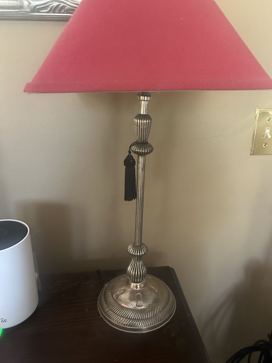 Vintage Pewter Lamp