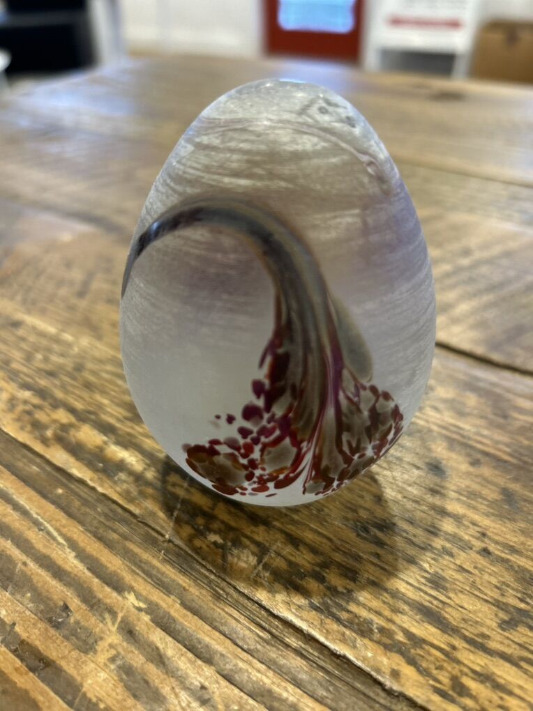 Collectable Decorative Egg Paperweight Or Decor