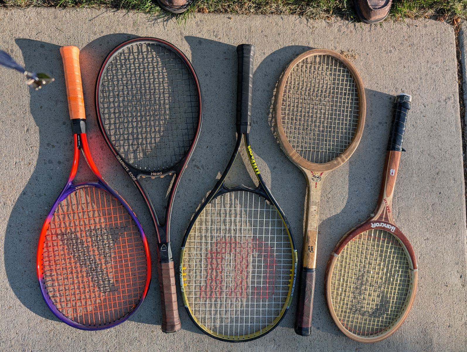 5 Vintage Tennis Rackets