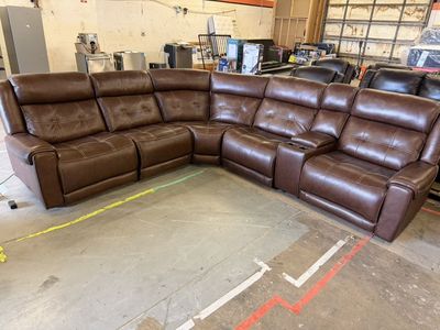 Concord Leather Sectional