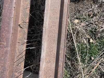Very Old Railroad Rail