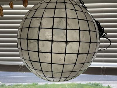 Capiz Shell Globe Chandelier