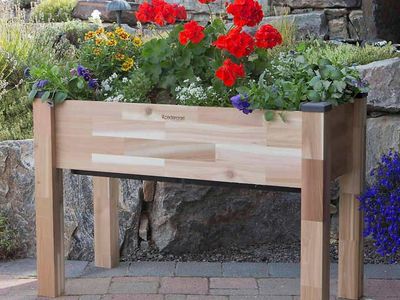 CedarCraft Self-Watering Elevated Garden Planter 1759323 #75379