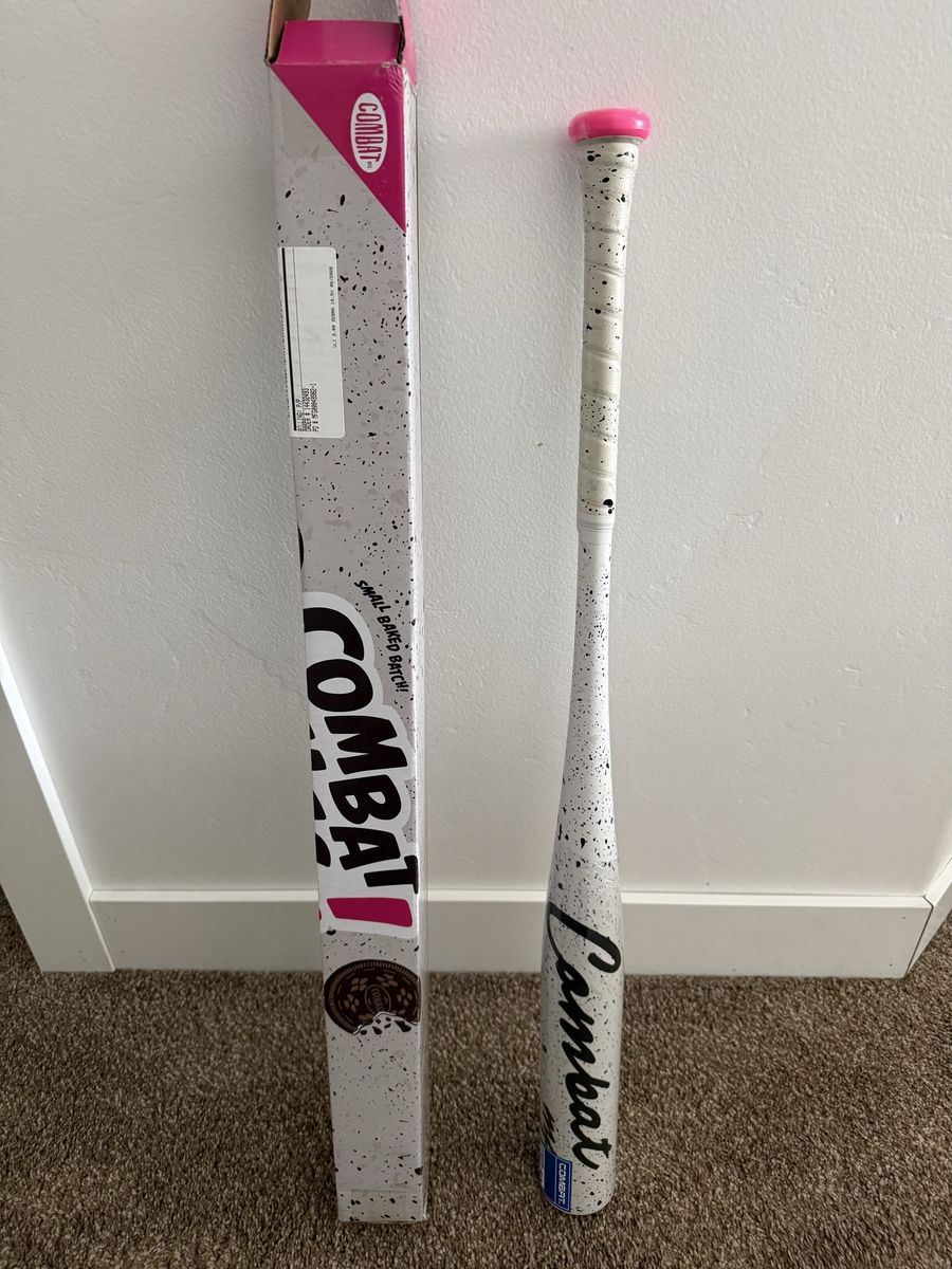 Combat MFG Spec A1 Cookies And Cream BBCOR Baseball Bat White 33 in / 30 oz