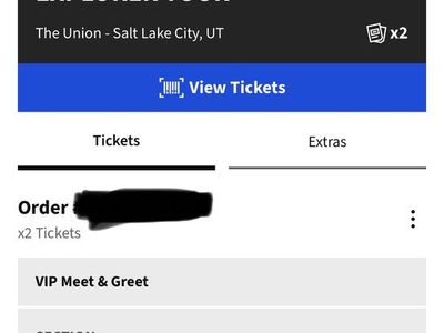 2 VIP Meet & Greet bbno$ tickets 04/02/26