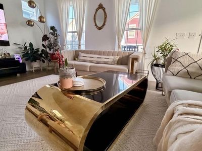 Gold accent Center Table