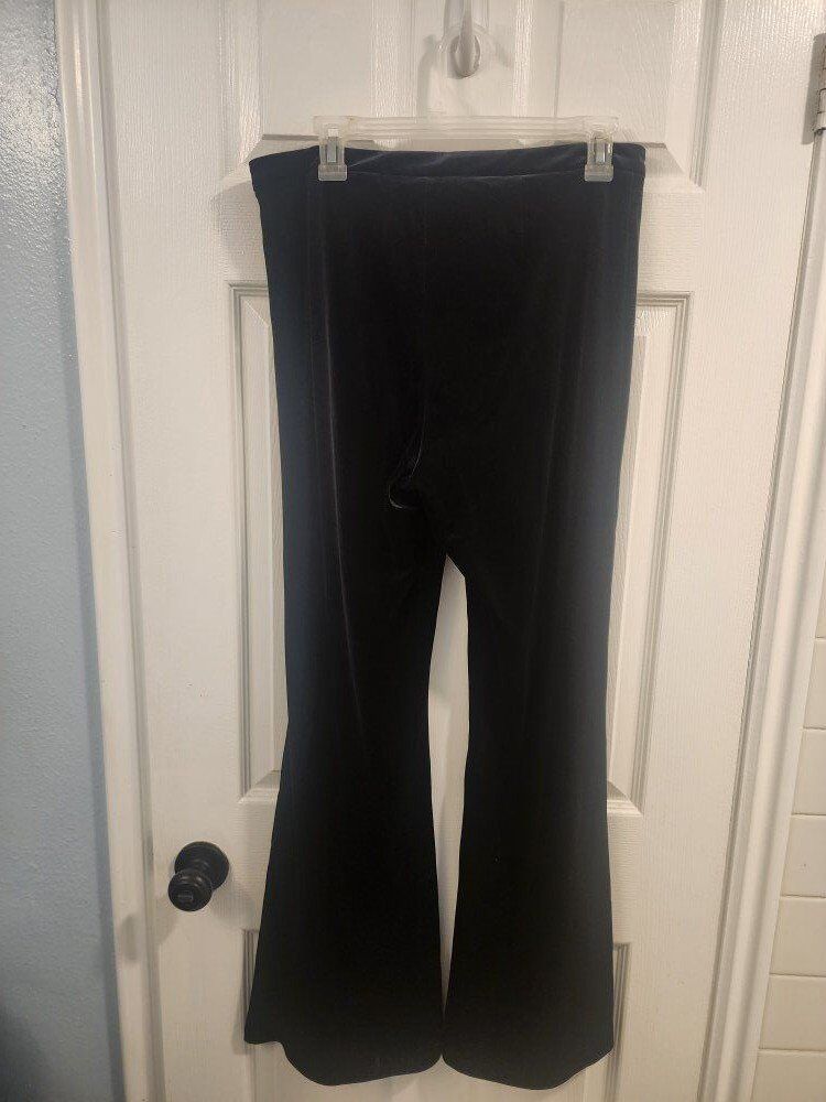 H&M Black Velvet Pants Size 12 for Women