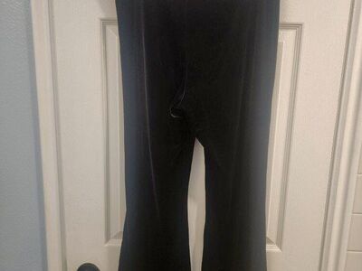 H&M Black Velvet Pants Size 12 for Women