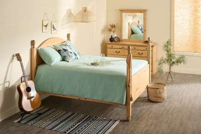 Queen Bed and Night Stand