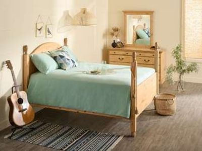 Queen Bed and Night Stand