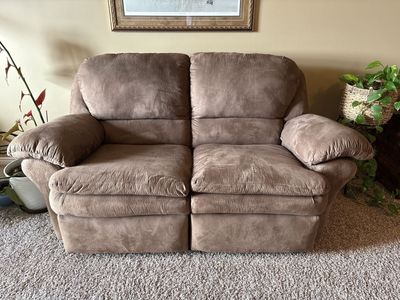 Brown Reclining Loveseat