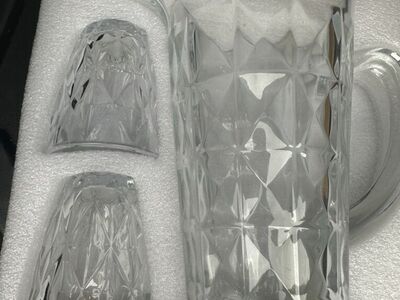 3 Piece Pitcher And Glasses Set