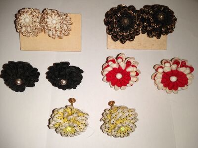 Vintage Rick Rack Earrings