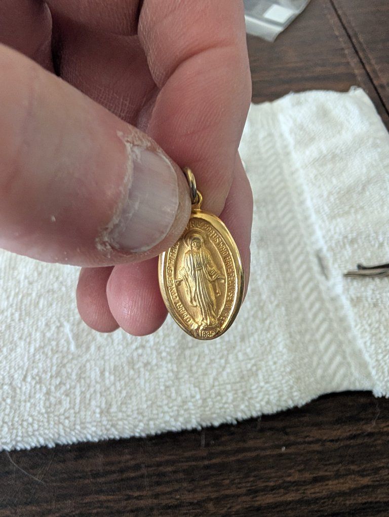 Miraculous Medal 1830 Mary Mother of Jesus Gold and silver Plated Pendant Charm Blessed Virgin