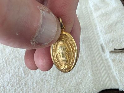 Miraculous Medal 1830 Mary Mother of Jesus Gold and silver Plated Pendant Charm Blessed Virgin