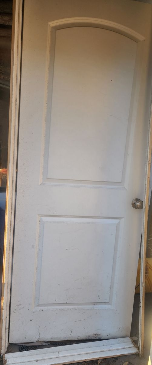 32x80 interior 2 panel door, left hand