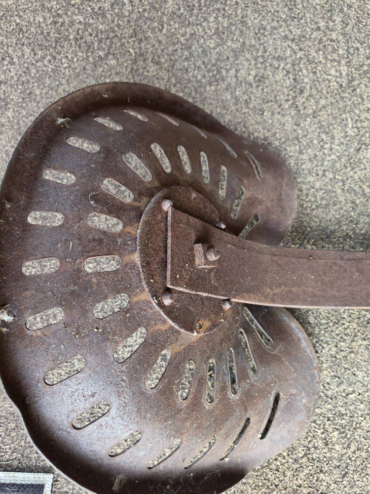 old tractor seat