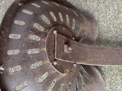 old tractor seat