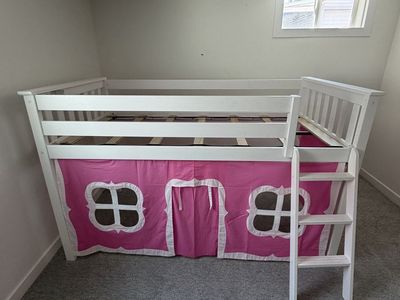 Girl’s Loft Bed with Underneath Play Area