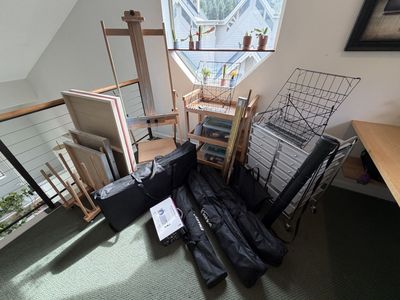 Entire Professional Artist's Studio & Art Show Equipment Bundle