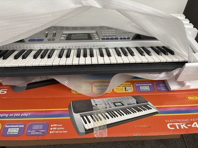 Casio CTK-491 61 Full-Size Key Electronic Keyboard with MIDI & Song Bank Control