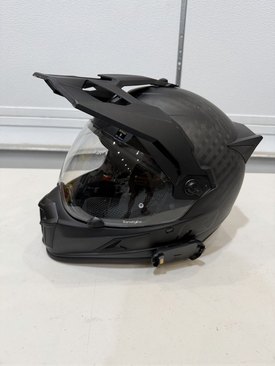 KLIM Krios Pro Adventure Helmet - Size S (55-56cm) Black - Carbon lightweight