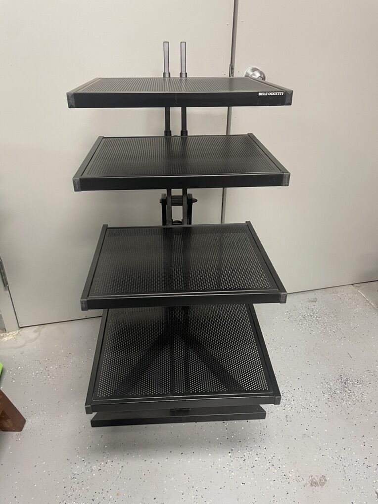 (2) Bell'Oggetti Stereo Component Stand
