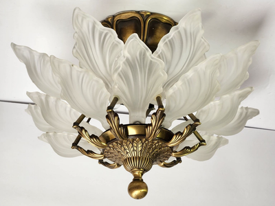 1930s Petite Alba Macbeth Evans Ceiling Light
