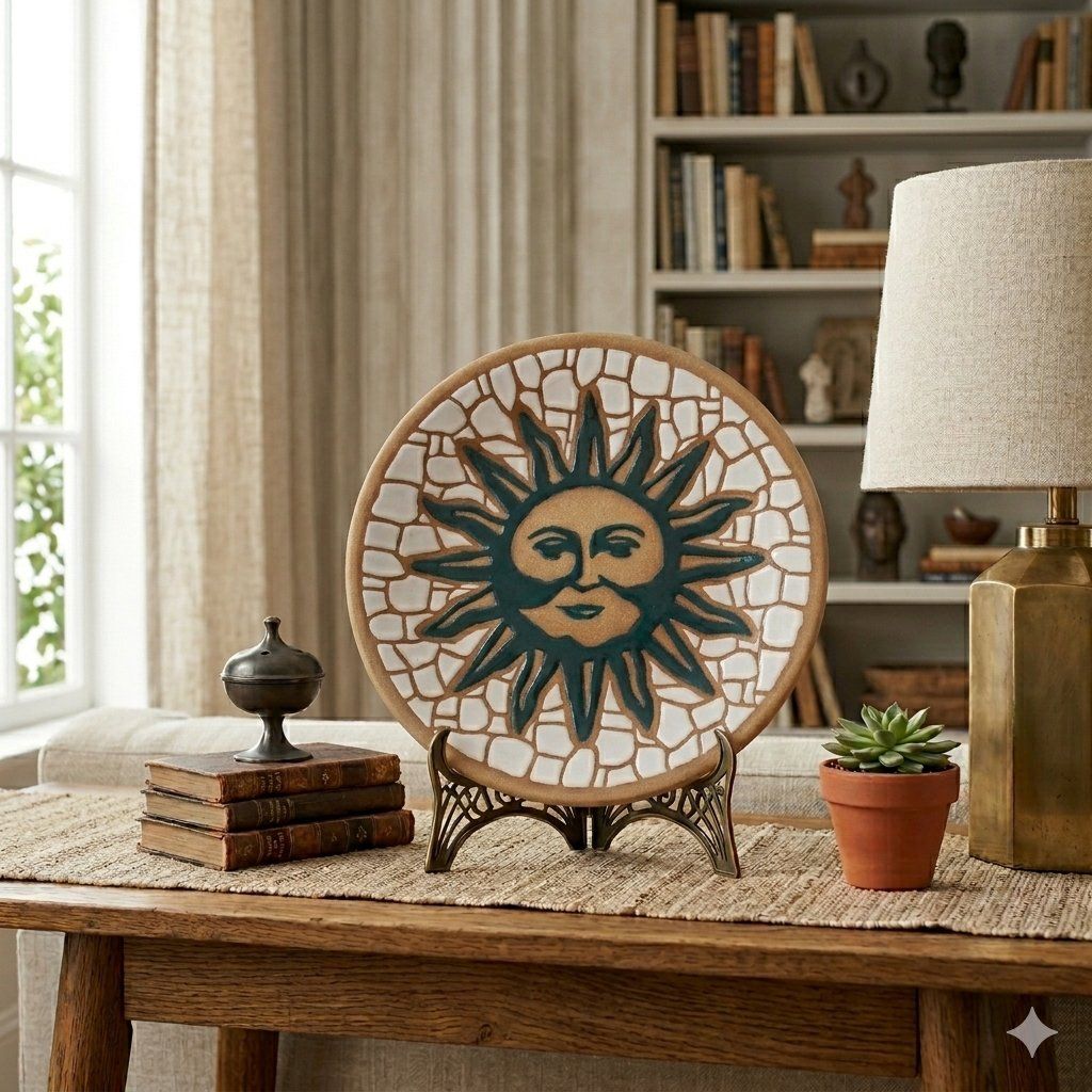 Vintage Mosaic Sun Plate | Bowl