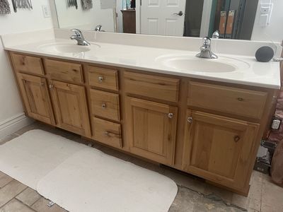 Bathroom Alder Cabinets with Countertop
