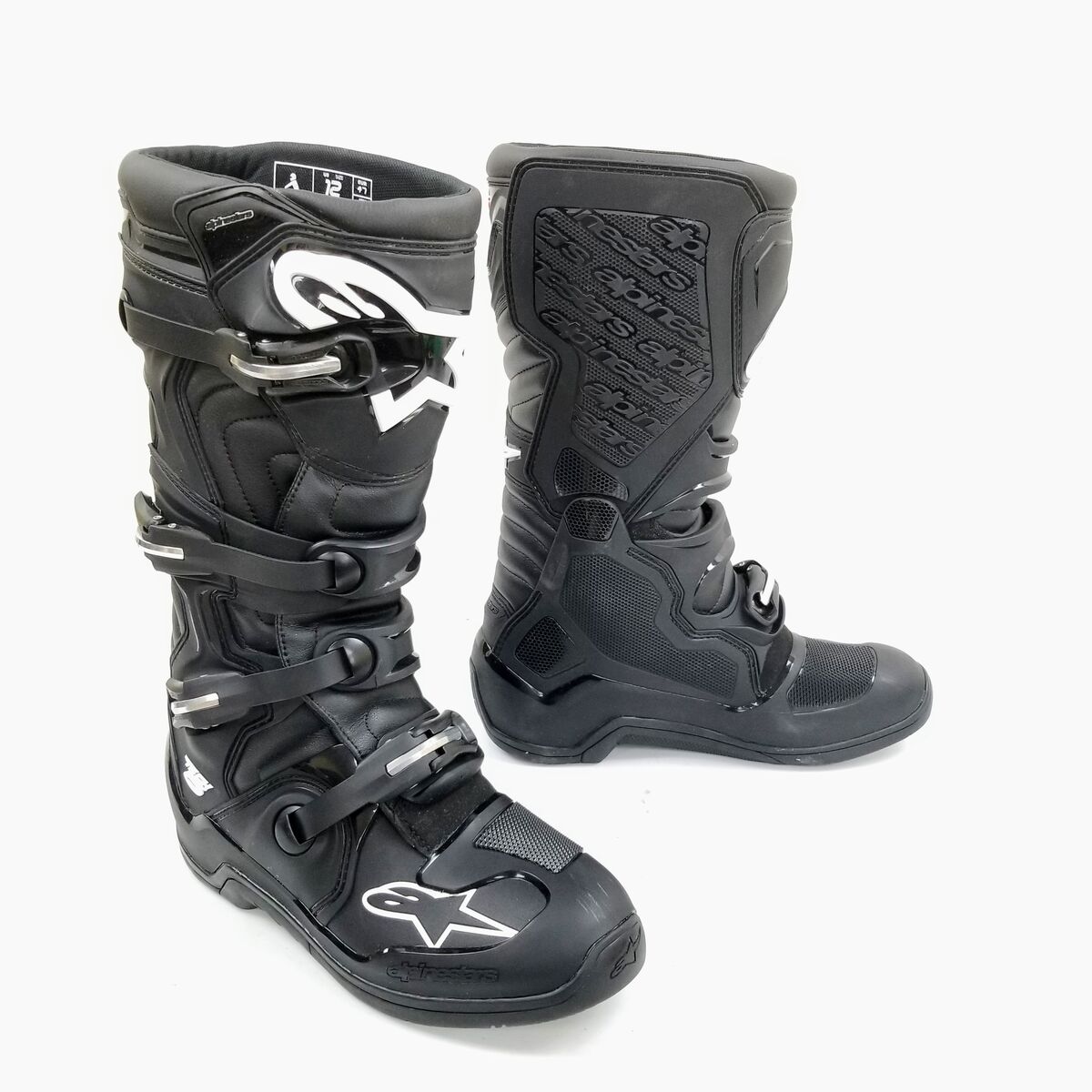 Alpinestars Tech 5 Motocross Boots  (Black, 12) (482-30112-L-R2-S5)