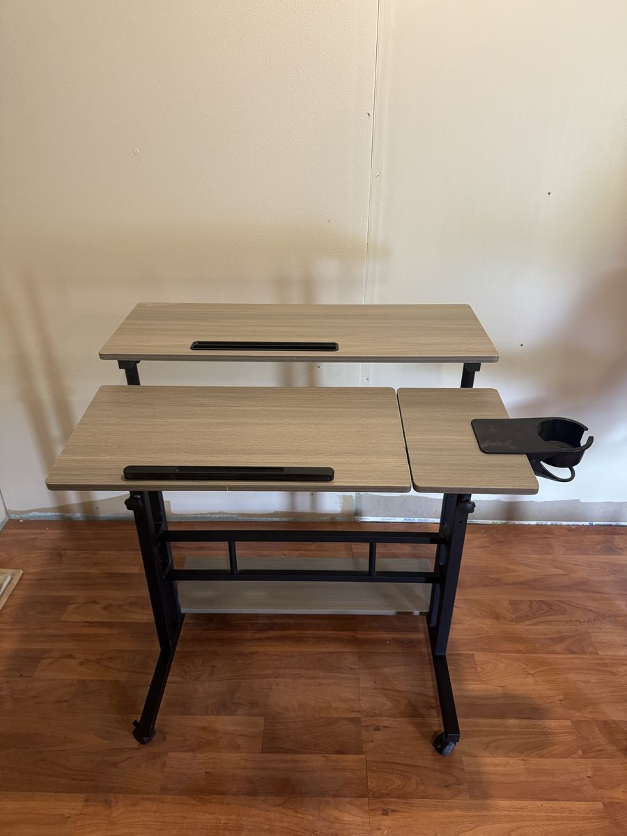 Manual Adjustable Height Office Desk