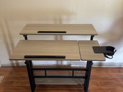 Manual Adjustable Height Office Desk