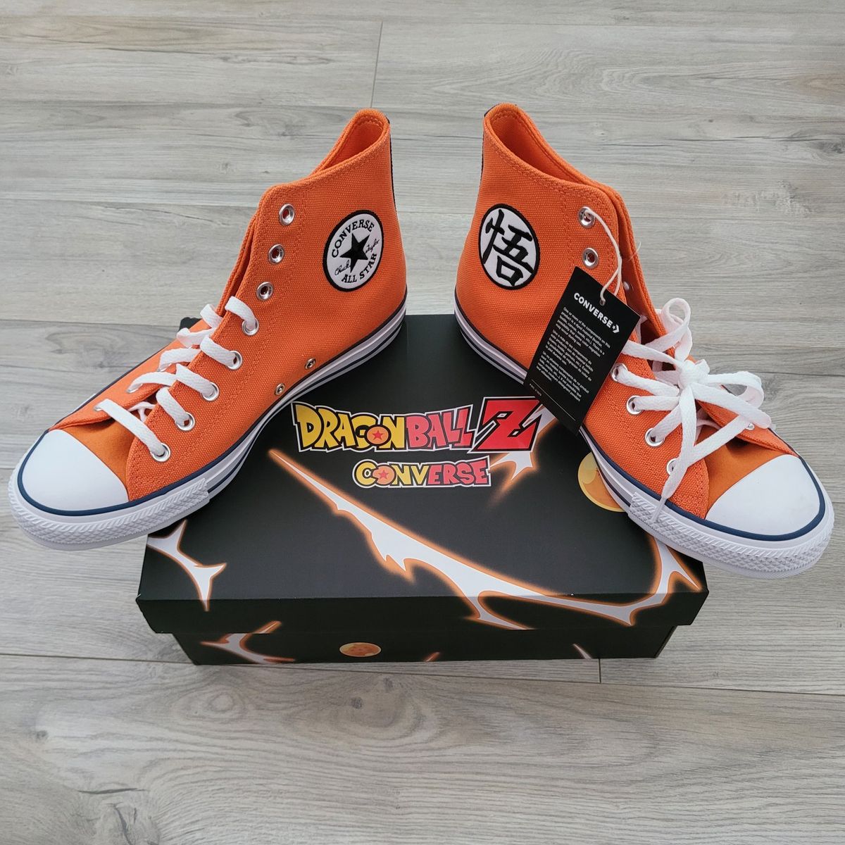 NEW-Converse Dragon Ball Z Shoes (Size 9 mens)
