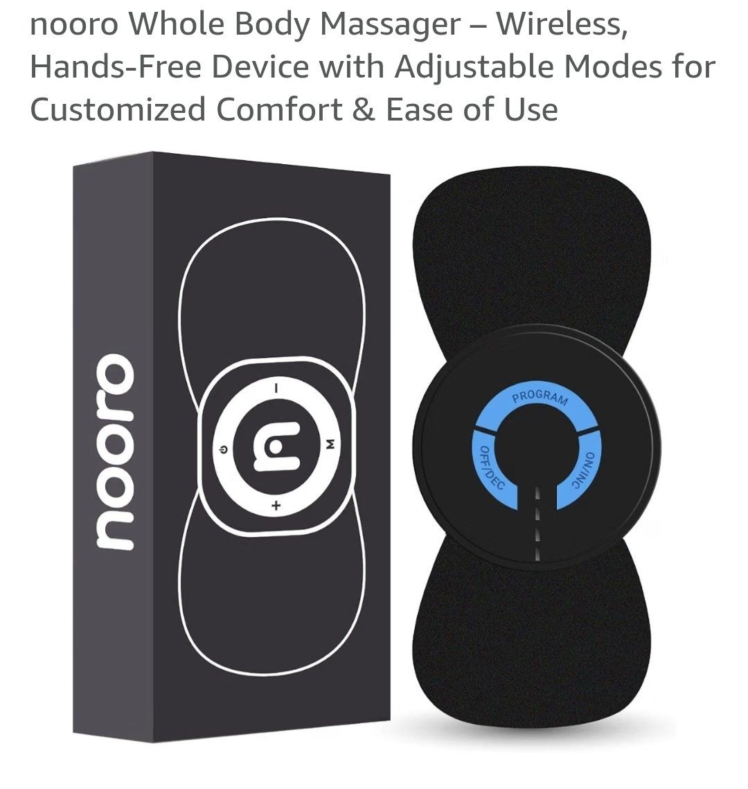 New nooro Whole Body Massager 1.0 Portable Wireless TENS Unit