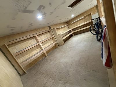Used Joists, Plywood, Stairs, and Benches - Workshop Demolition Materials