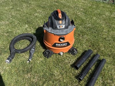 RIDGID NXT Wet/Dry Shop Vacuum - Orange/Black, Hose & Attachments Included