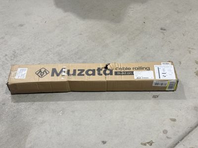 Muzata Black Side Mount Cable Railing Kit Stair Post Complete Set
