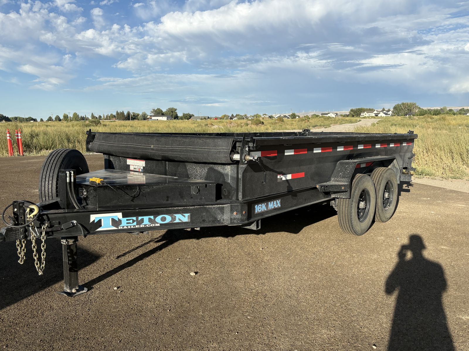 2025 Teton Dump Trailer 16ft Ramps PJ Hydraulic