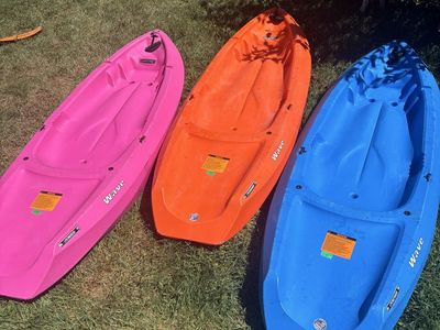 Lifetime Wave Youth Kayaks - Set of 3 (Pink, Orange, Blue)