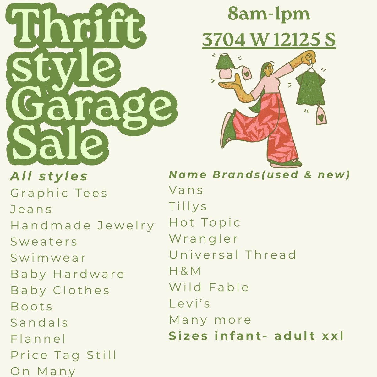 Multi family yard sale