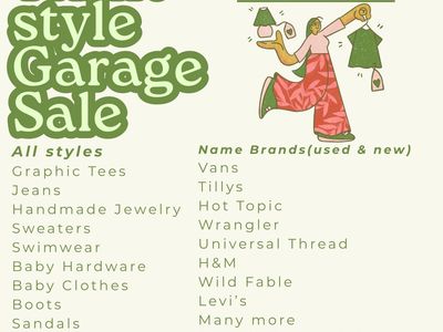 Multi family yard sale