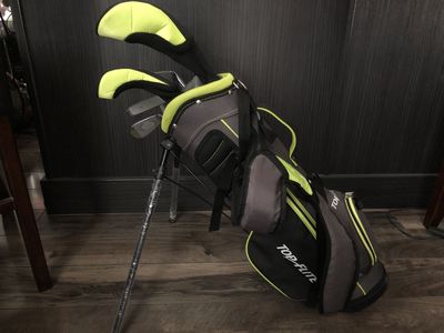 Left Handed 3’9” to 4’3 Tall Top Flite Junior Golf Kids Set Boys Girls